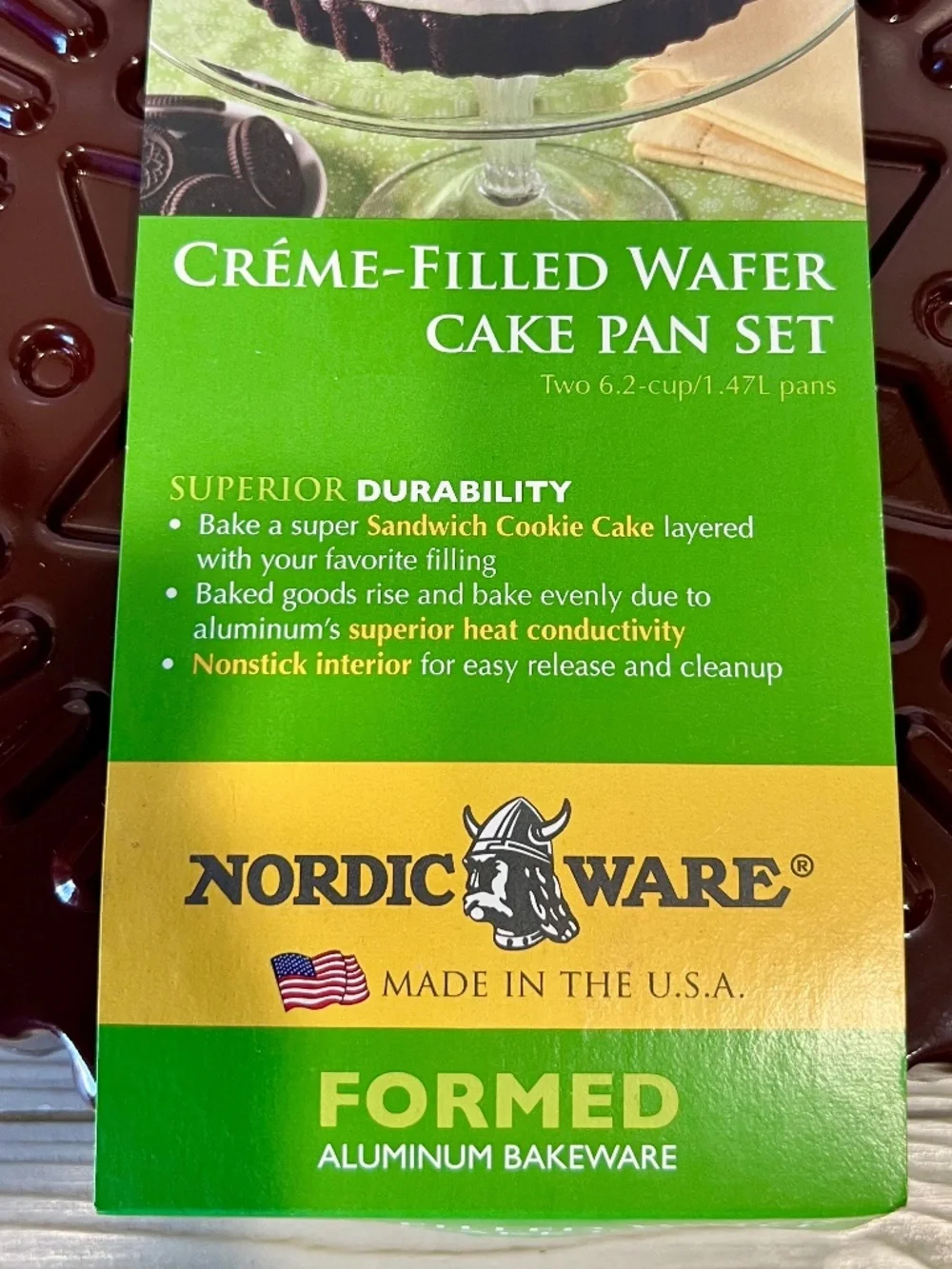 Nordic Ware Creme-Filled Cookie Cake Pan Set